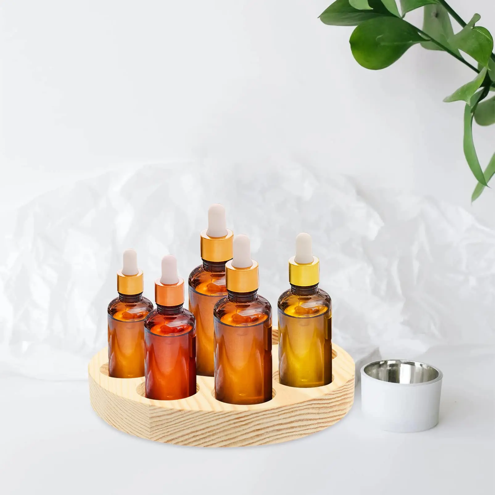 Essential Oil Diffuser Stand Wooden Rectangular Stand with Storage Essential Oils essential oil tray