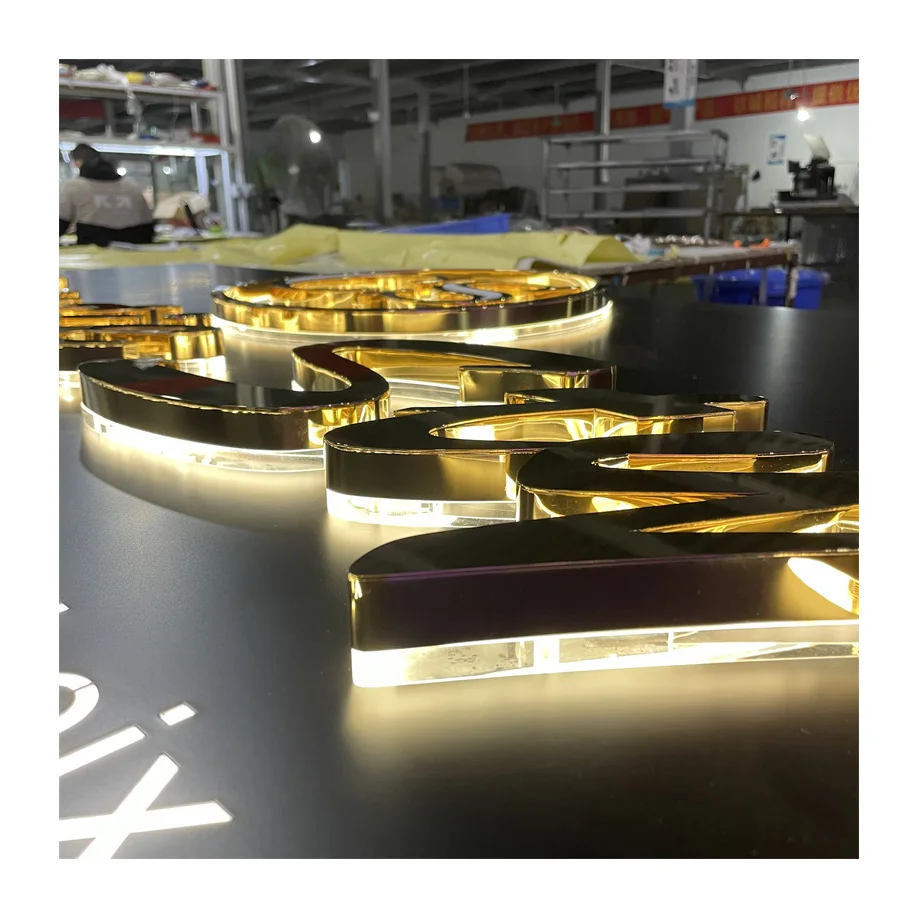 Hot-selling Acrylic Backlit Alphabet Lettering Signs Outdoor Led Decor Advertising Sign Letters 3d Channel Letter Lights Sign