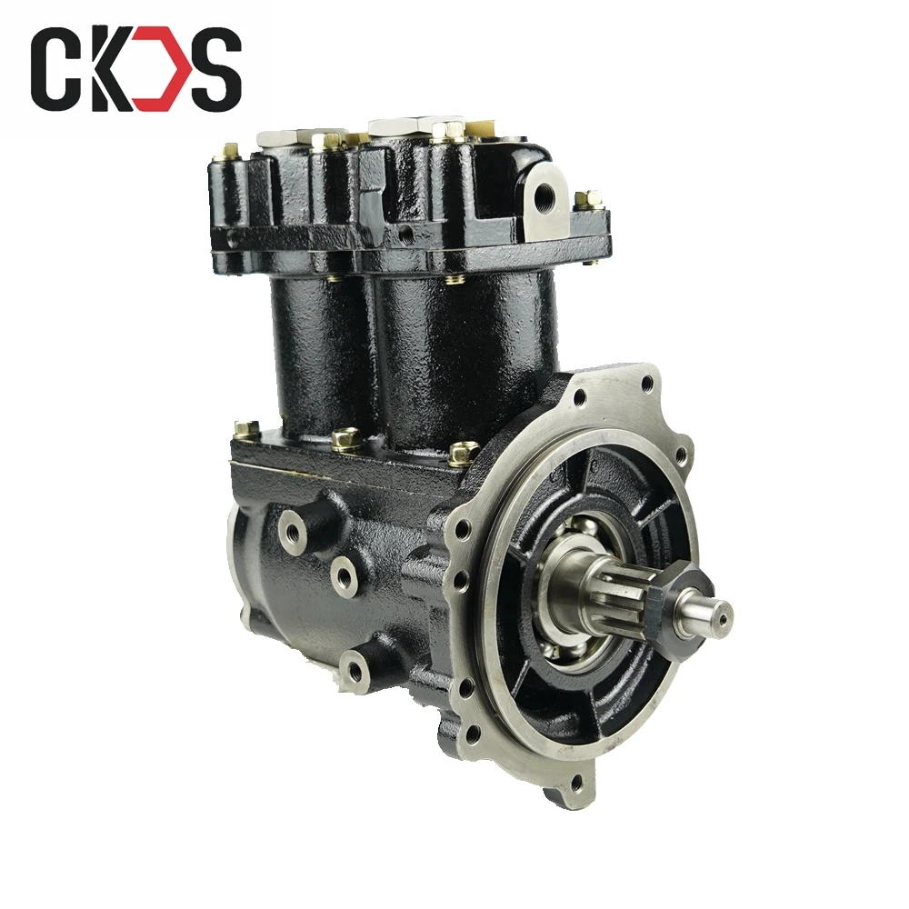 Hot Sale Truck Brake Parts Twin Cylinder Truck Air Brake Compressor For Mitsubishi 6D24 Engine