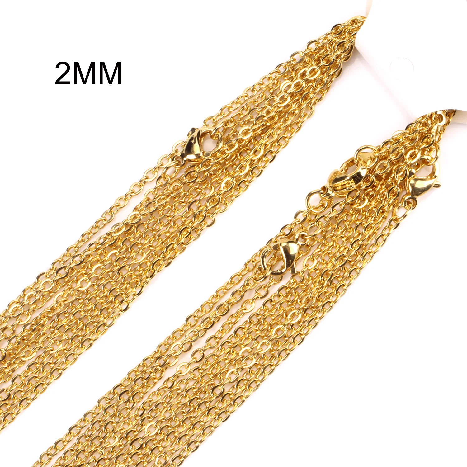 
Cheap 1mm/2mm Rolo Round Link Chain 316L Stainless Steel China Necklace in Good quality 
