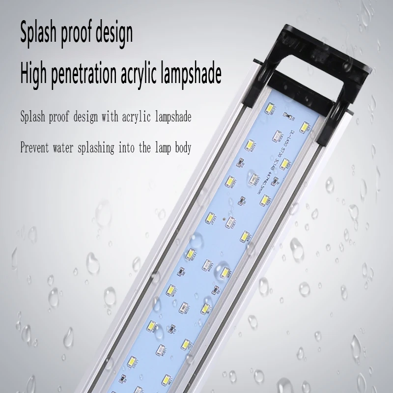 High Quality Aluminum Alloy Metal Shell Full Spectrum Freshwater Fish Tank Lamp Led Aquarium Lights For Plant Tank