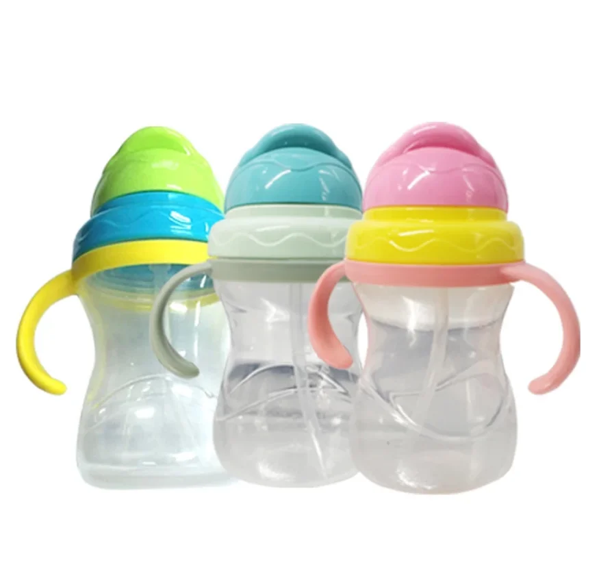 Silica Gel Feeding Kids Toddler Newborn Baby Drink Cups Water Bottles Kids Drinking Sippy A Cup with Straw Infantil Drinker
