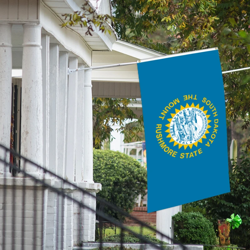 New Design Fade Resistant State Banner Polyester 90X150cm Fade Resistant State Flag Of South Dakota