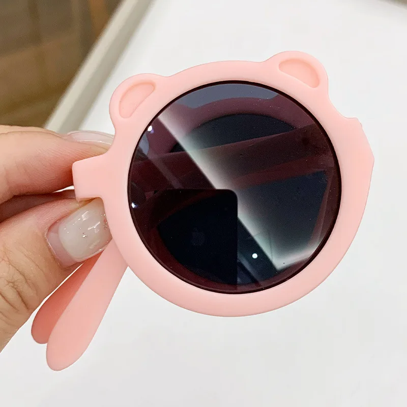 Wholesale Fashion Trendy Cat Shape Foldable Children Kids Sunglasses