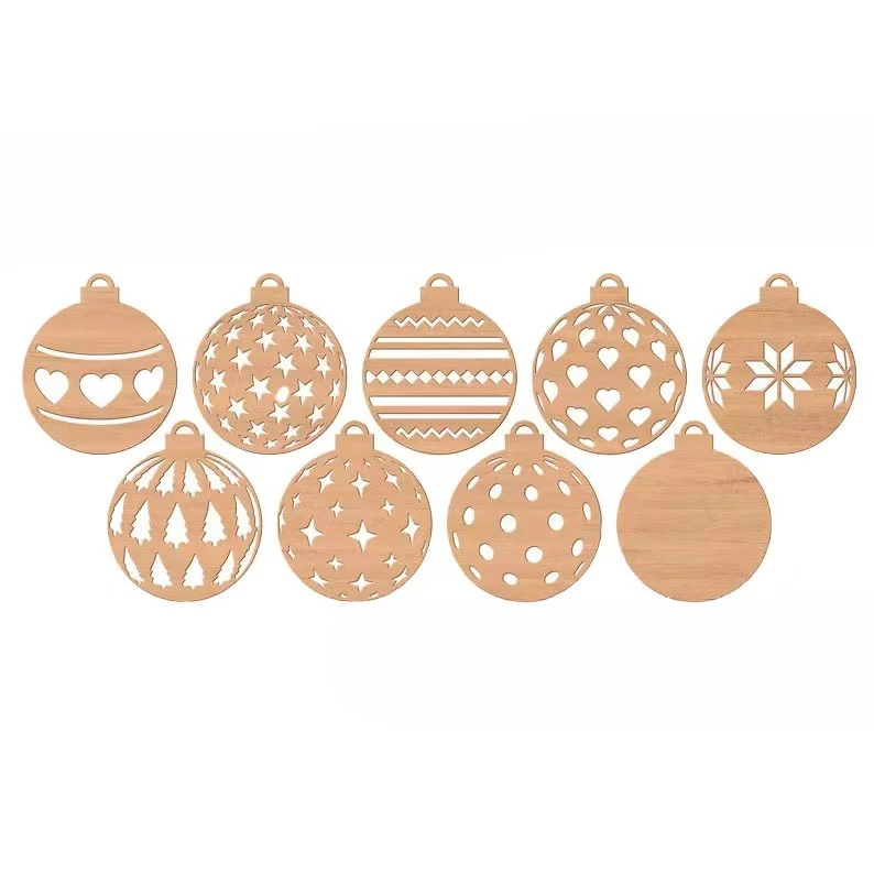Wholesale Wooden Christmas Ornaments Popular Wooden Christmas Tree Decorations and Hanging Tags for Home Decor Dropshipping