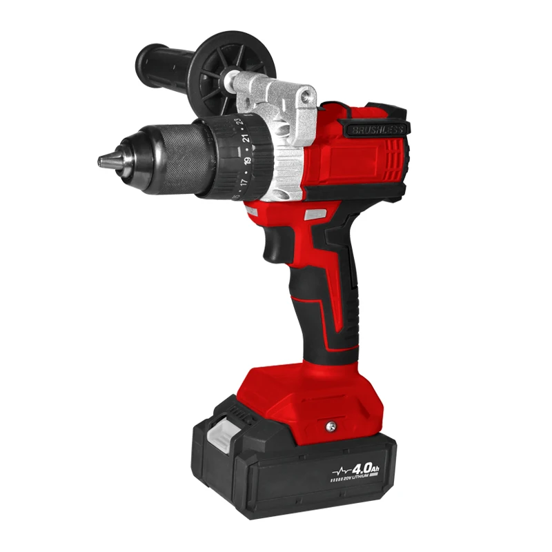 Hantechn Professional Cordless 20v Drill Machine Cordless Chargeable Hand Drill Wireless Machine Impact Woodworking Drill