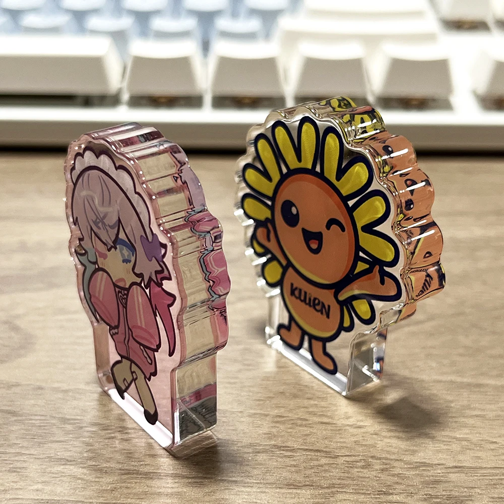 KUIEN Custom Printed Thick Acrylic Block Anime 9MM Thick Translucent Acrylic Stand No Base