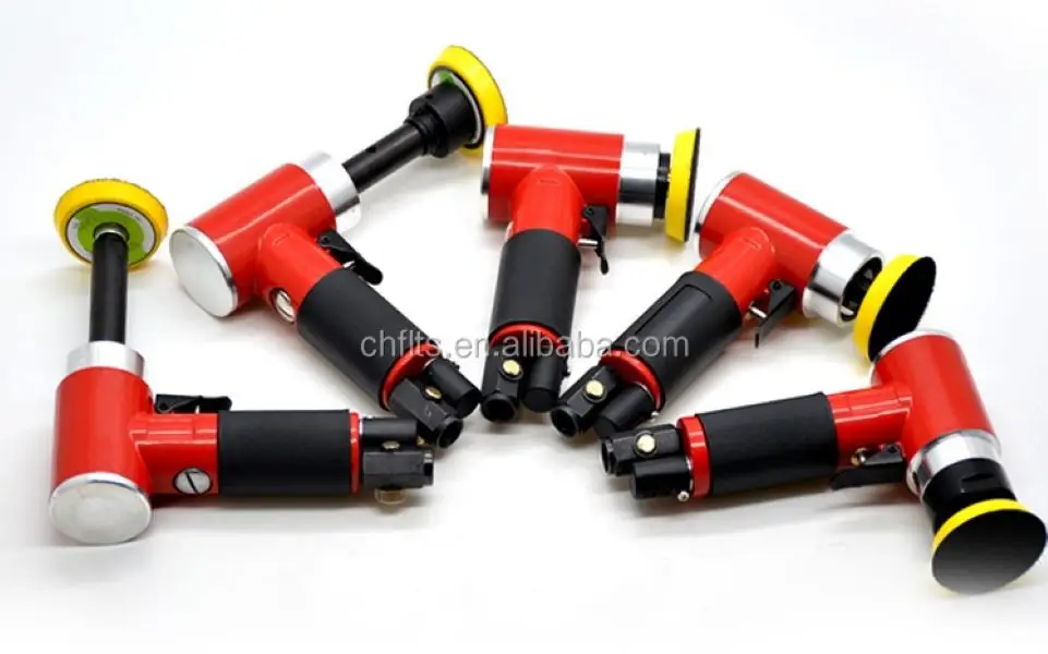 2942 2 Inches 15000rpm Mini Air Angle Sander Pneumatic Orbital Angle Grinder Polisher Pneumatic Sander With 2' Sanding Pad