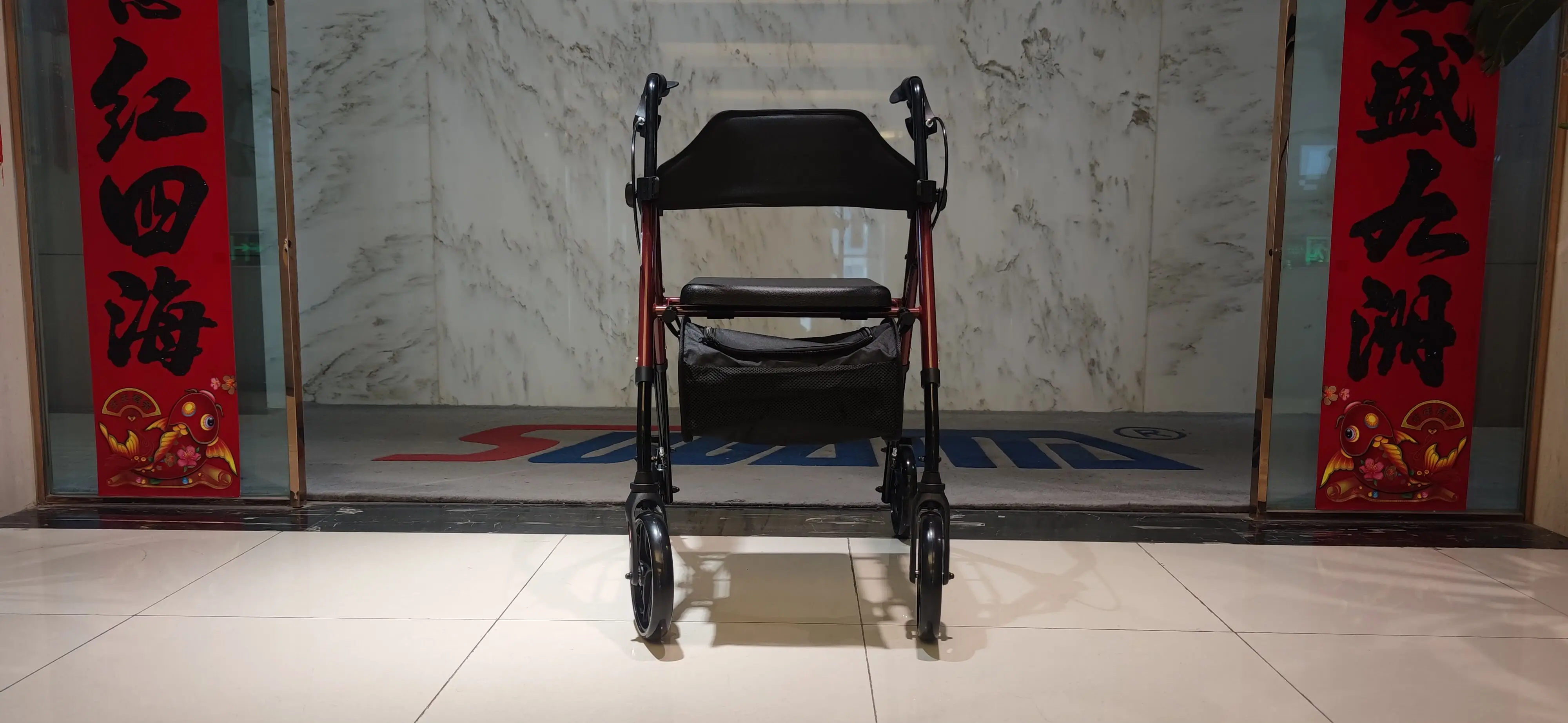 hot product adults rollator walker wheelchair with seat