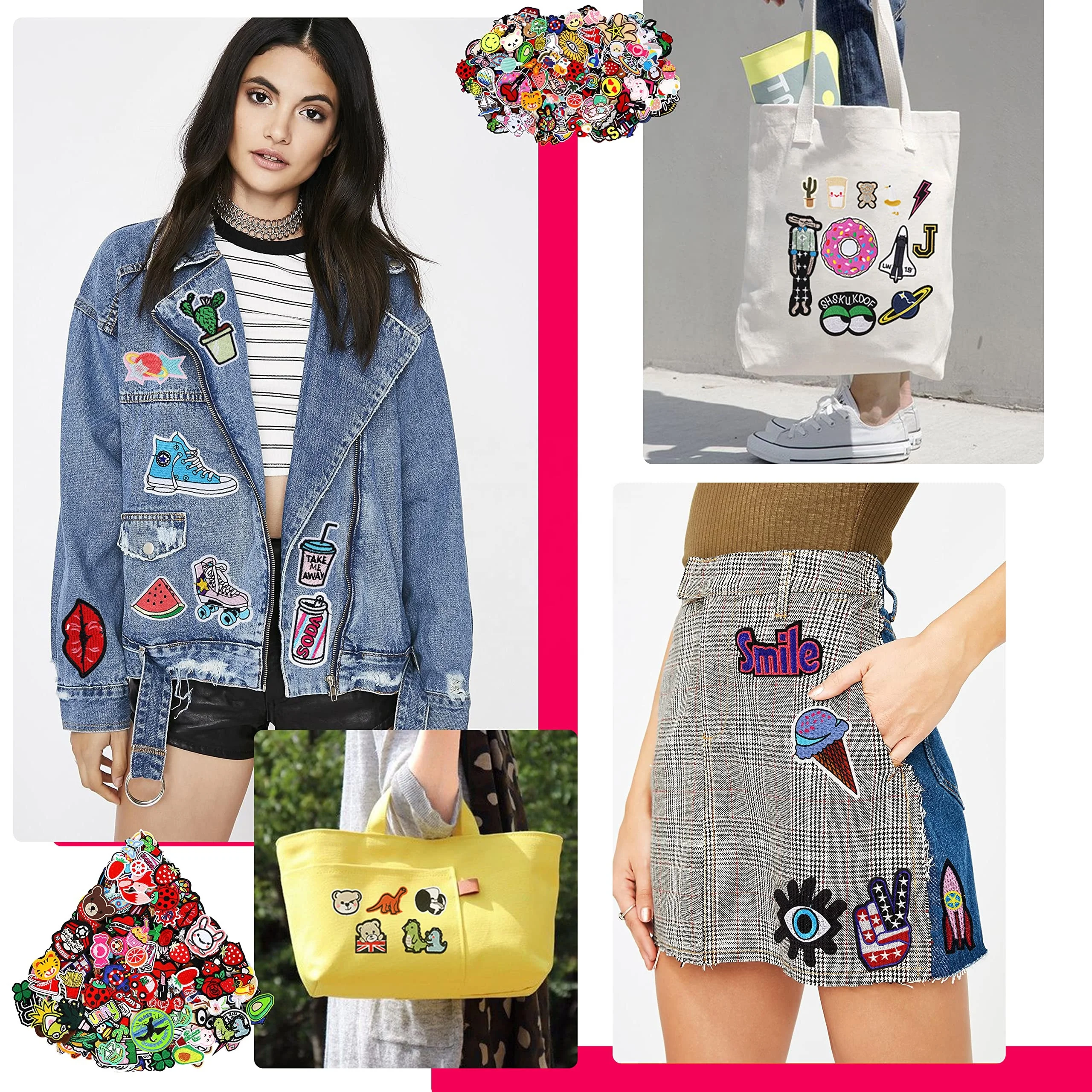 Wholesale Embroidered Anime Character Patch Mini Logo Sew On/Iron On/Self-Adhesive Anime Patches Custom Embroidery