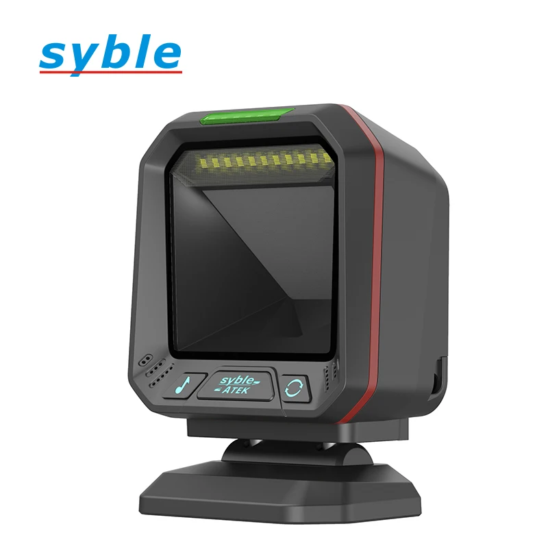 Omnidirectional Barcode Scanner,Desktop QR Code Reader, Automatic 1D Barcodes 2D QR Codes Scanning