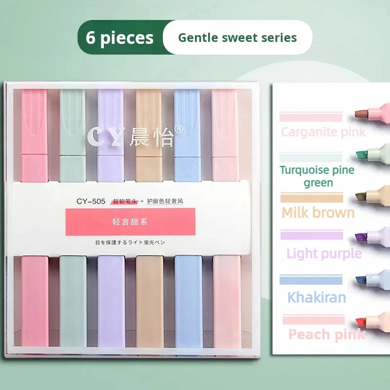 X1106-1 Factory Custom Colors High Quality Bible Highlighter Marker No Bleed Resaltadores Rotuladores Pastel