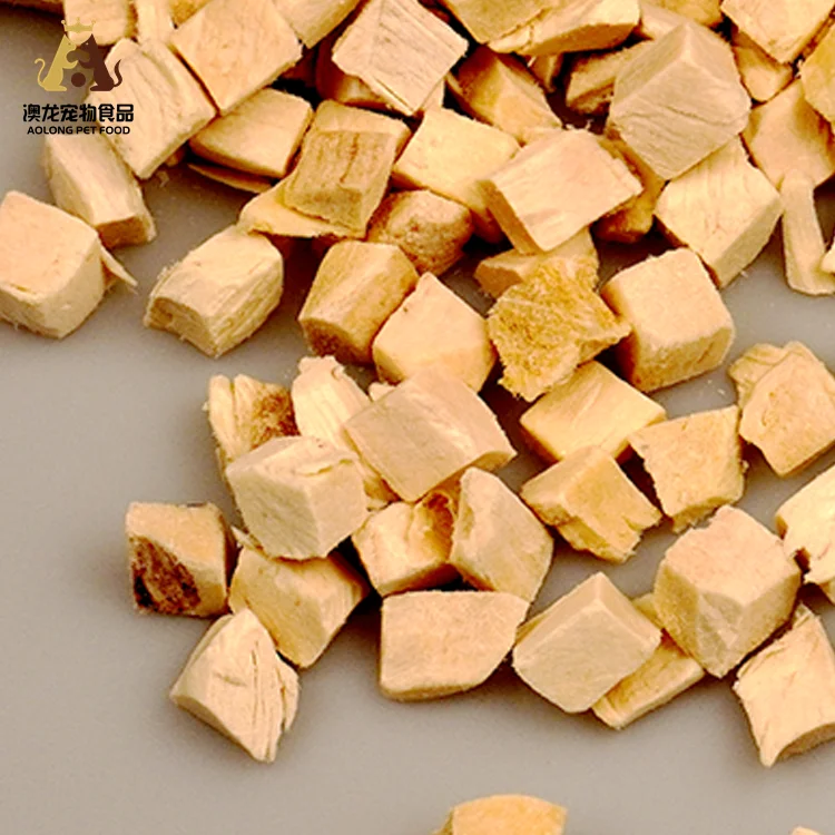 Freeze-Dried Chicken Dry Breast Slices Dough-Shaped Pet Snacks Dry Food in Bulk