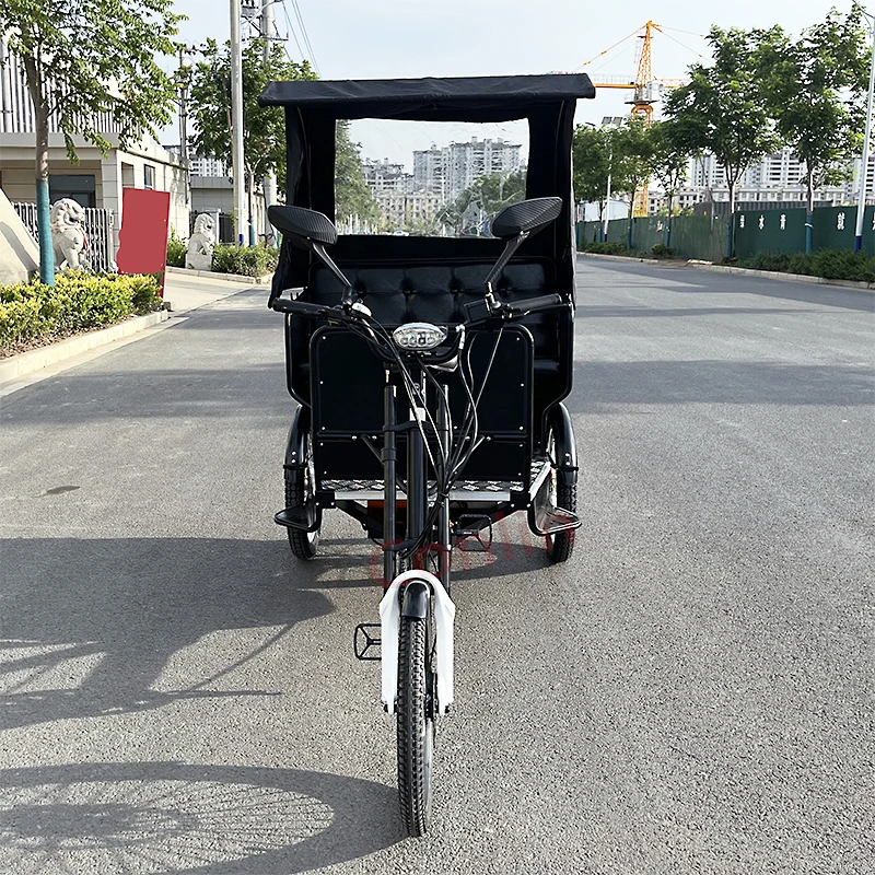 Electric Pedicab In Canada Pedicab 5 Seater Rickshaw Electric 3 Wheel 500W Motor Tricycle For Sale