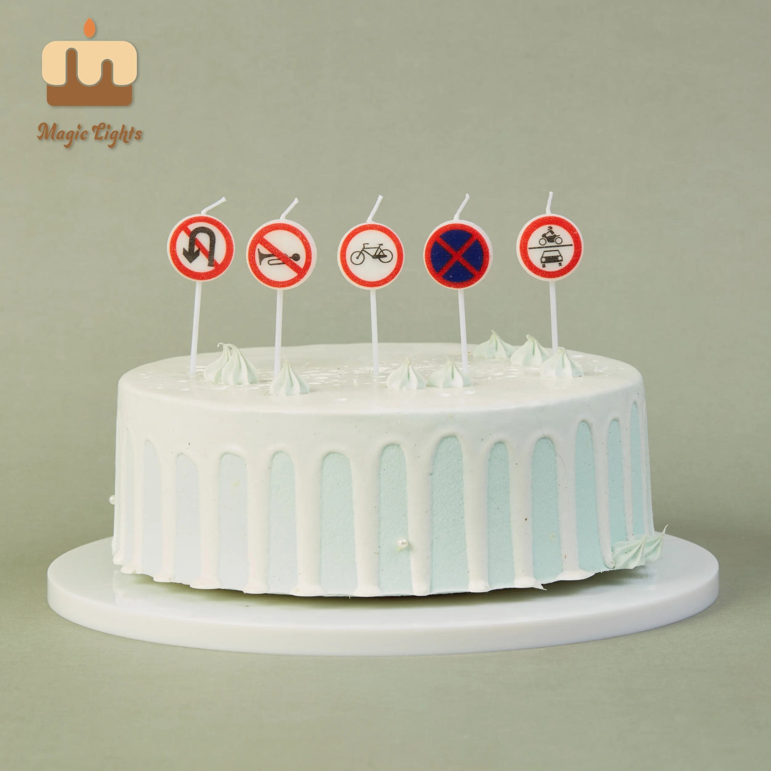 Cute car traffic FGBP candles in bulk