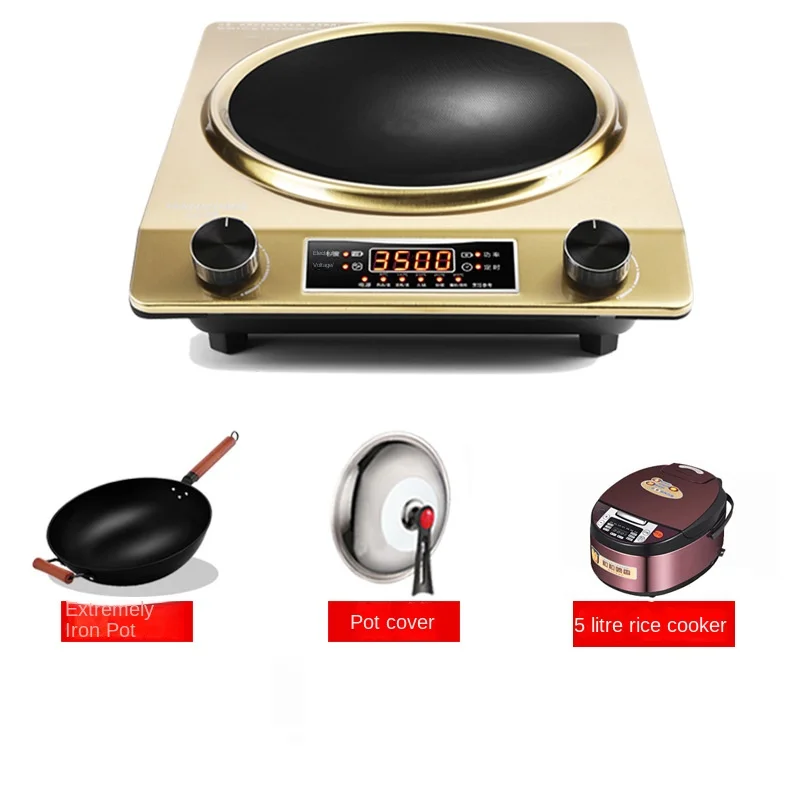 Commercial Factory Direct Intelligent 3500W Commercial Induction Cooker Knob Control Electric Induction Hot Pot Stove