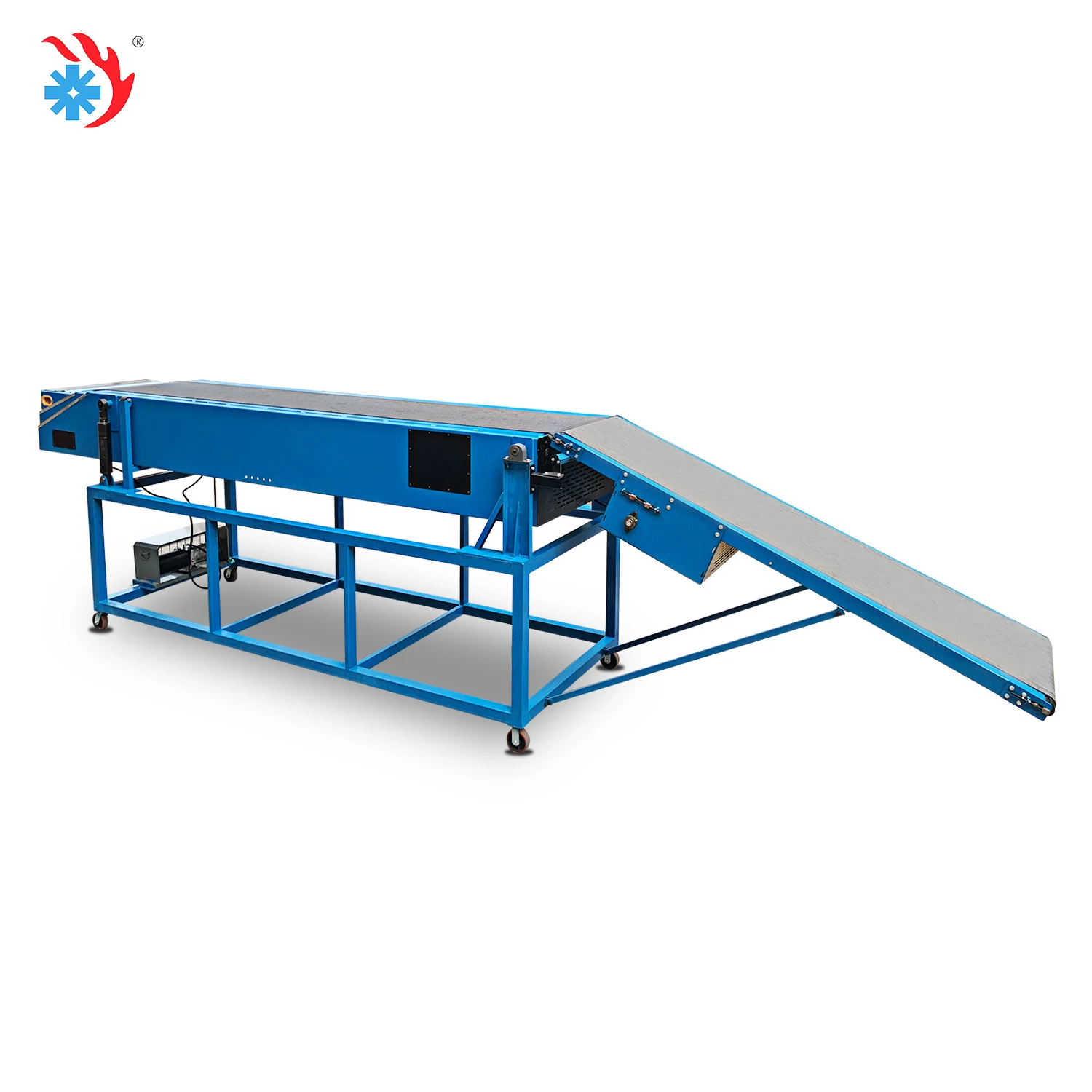 Good Quality Telescopic Belt Conveyor Adjustable Height For Bag Loading Baggage Belt Loader System Truck Container Handling