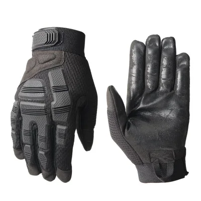 Favorable Price Comfortable Protect Full Finger Touch Screen Hard Knuckle Military Tactical Shock Resistant Outdoor Sport Gloves