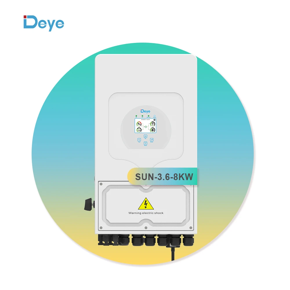 Hot Sell Single Phase Deye 3.6kw 5kw 6kw 7.6kw 8kw Hybrid Inverter Deye Hybrid Inverter