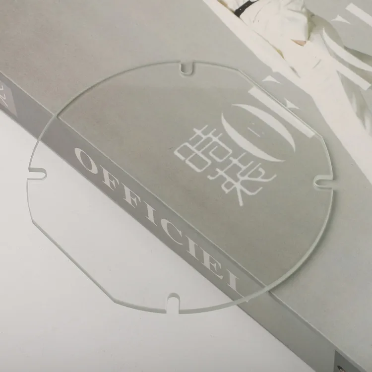Customized irregular laser cut tempered ultra clear glass for outdoor Led light glass sheet