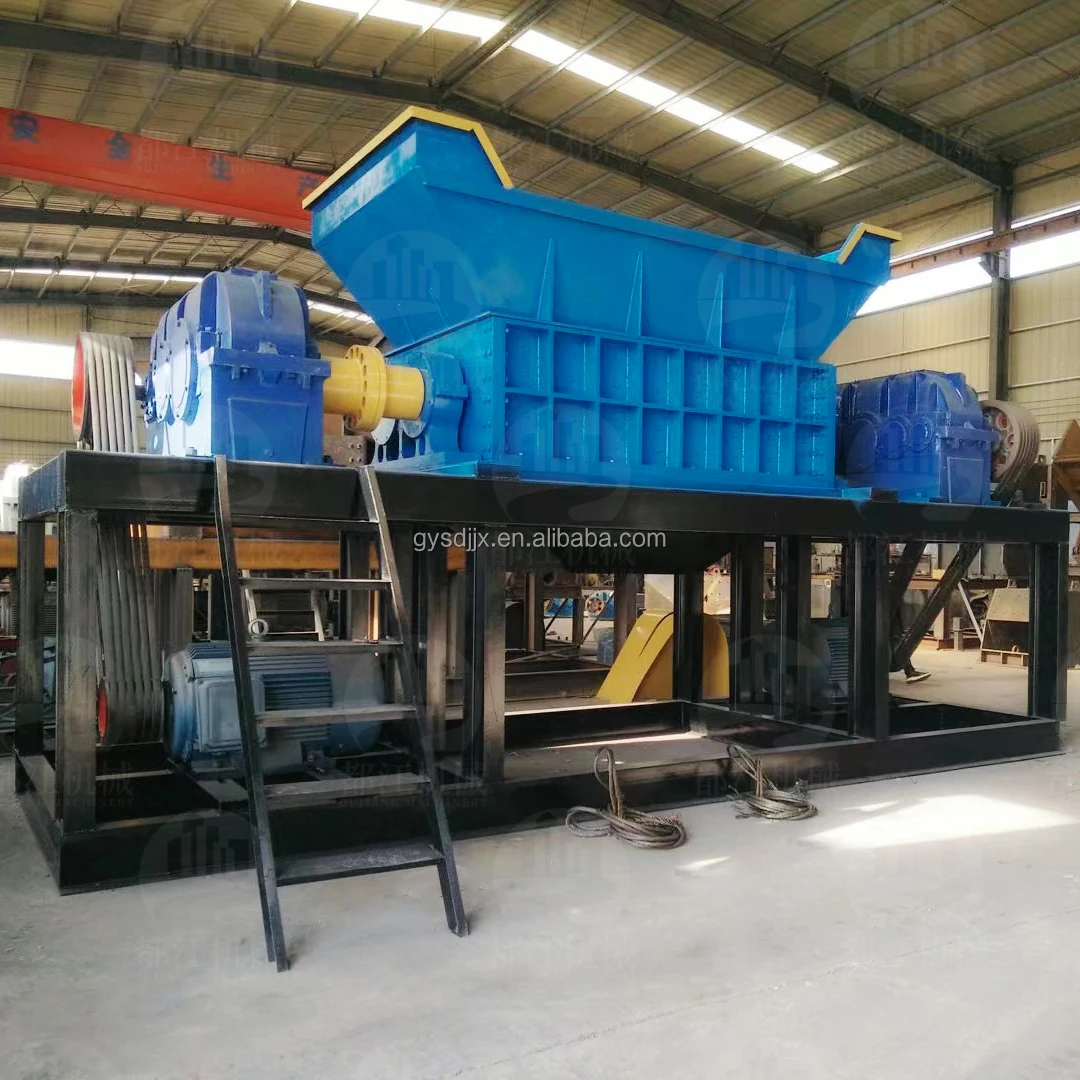 Hot Sell Industrial Heavy Duty Shredder Twin Shaft Shredder Steel Aluminum Iron Scrap Metal Shredder Machine