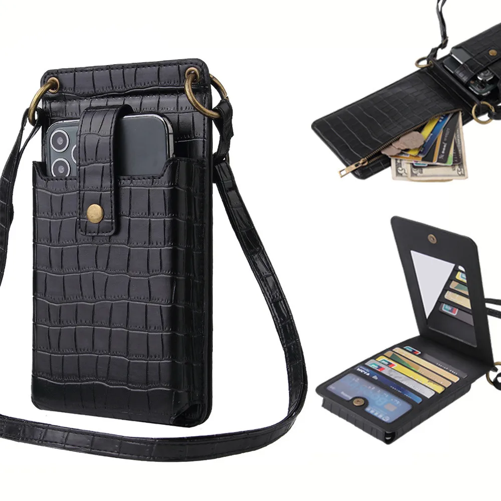 
Small cell phone sling bag mobile phone wallet crossbody phone bag women 