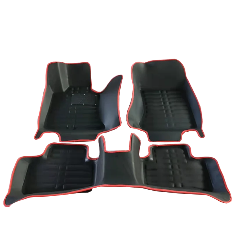 Car Floor Mats Liner Front & Rear carpet Mat Top Grade Hot Sales Auto Accessory Decorative Universal PVC Plush Car Floor Mat