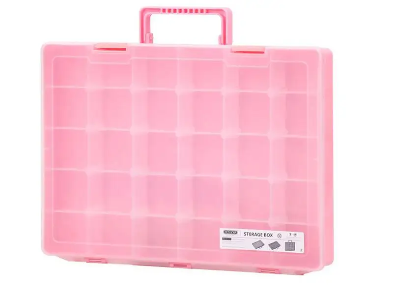 Adjustable Compartment Plastic Storage Box Jewelry Bead Screw Tool Holder Case Transparent Container storage bins with lids