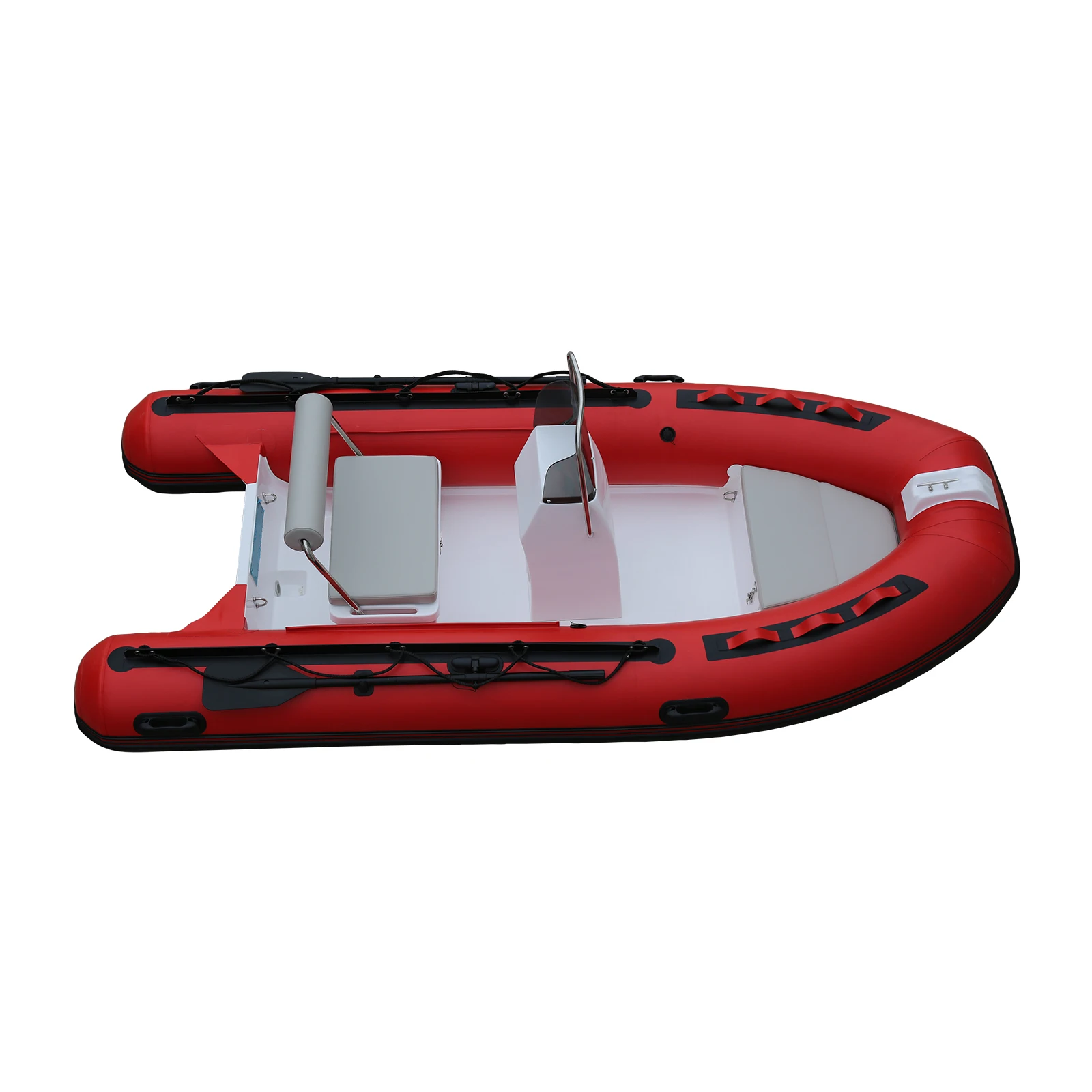 China Inflatable Rib Patrol Boat with Pedal Motor Barche Rigide Gonflable Ponton Rowing Boat Made in China