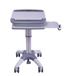 Factory price high quality ABS plastic workstation medical laptop trolley