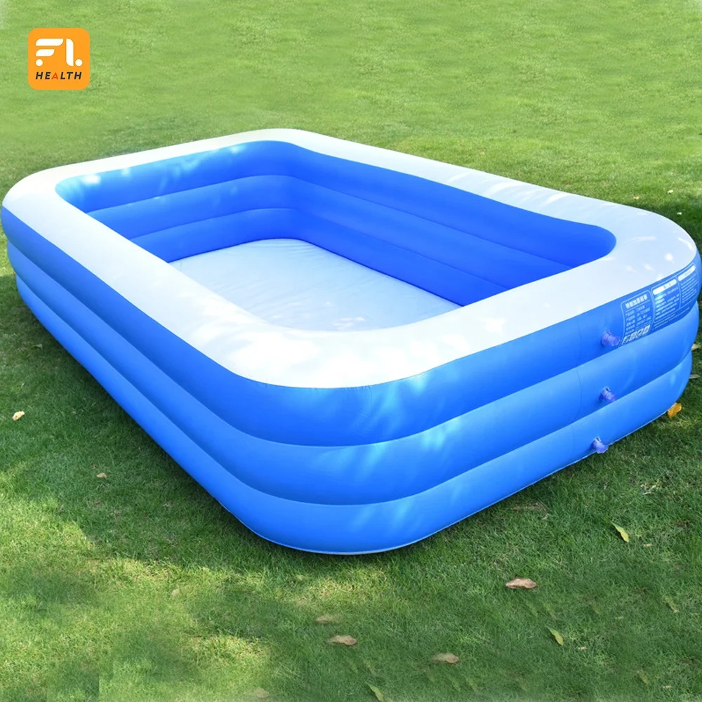 Hot sale  130*90*50cm kiddie swim outdoor swim inflatable swimming pool garden use pools