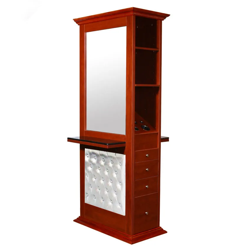 double sided hair hairdressing salon styling stations mirror station salon furniture