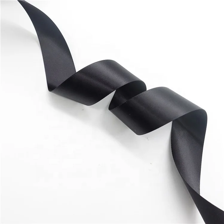 
Cheap Woven Edge Washable Grey French Bias Satin Ribbon Bulk 