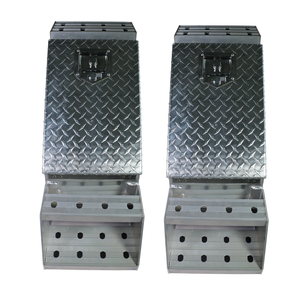 Step Aluminum Truck Toolbox Aluminium Checker Plate Tool Box