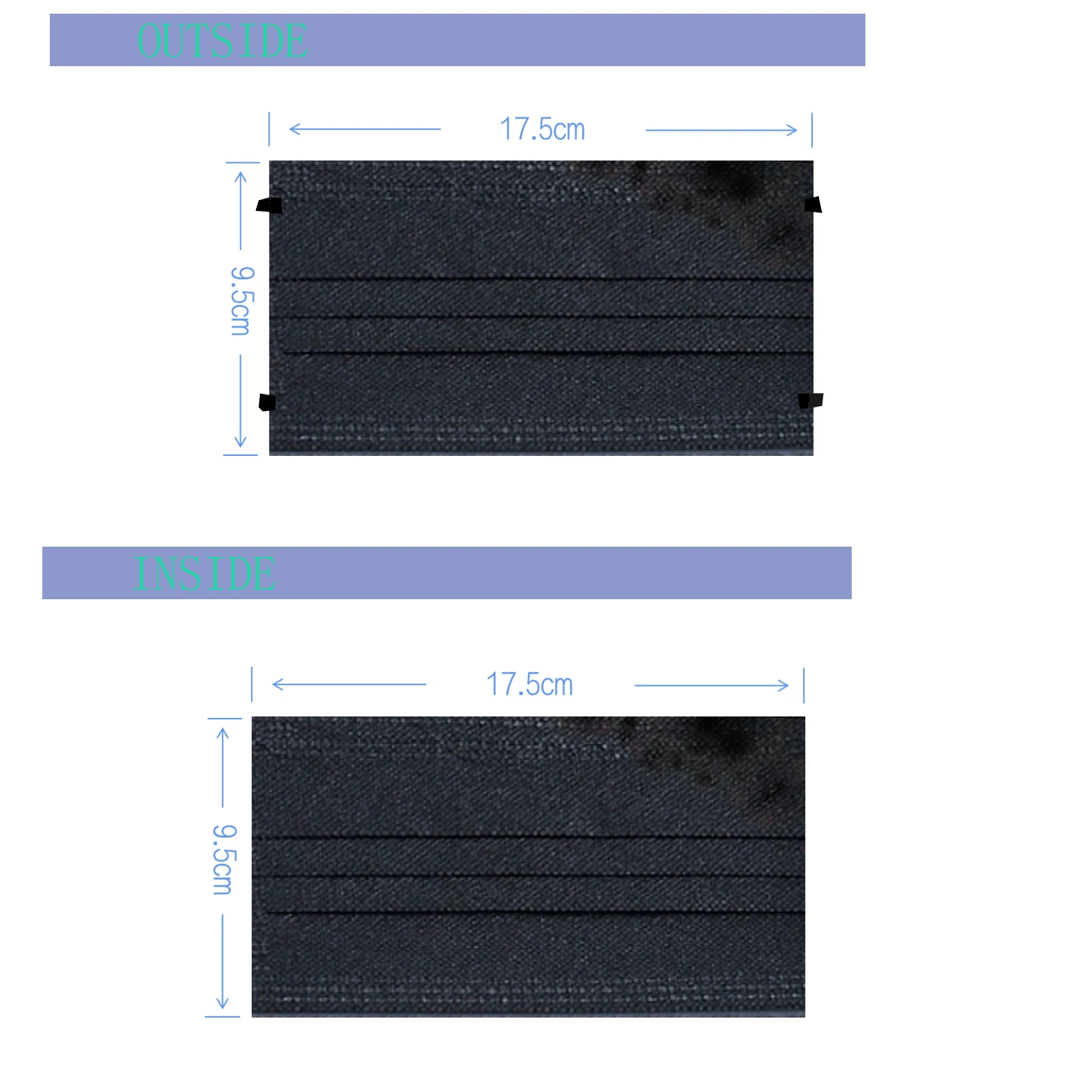  Facemask iir Interior 3 Layer Medical Masks Individual Packing Iir Mascarilla Black Disposable Face