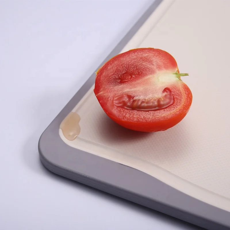 High quality Double sides usable metal chopping blocks 304 stainless steel PP cutting board