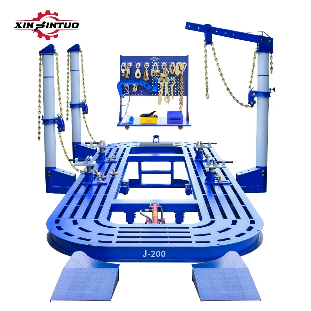 Xinjintuo 5.6m CE standard Chassis straighten machine /Car frame bench machine China supplier