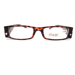 Fashion Italian  Retro Glasses Anti Blue Light Plastic Led Reading Glasses