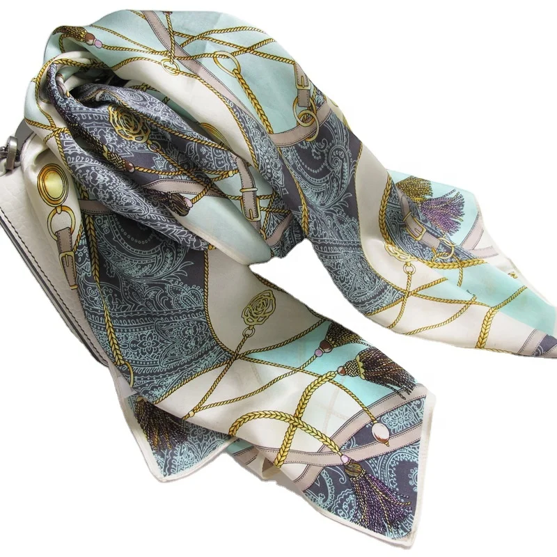 Роскошный женский шарф из 100% шелка на заказ длинный Подарочный шелковый Женская шаль в западном стиле женские шелковые