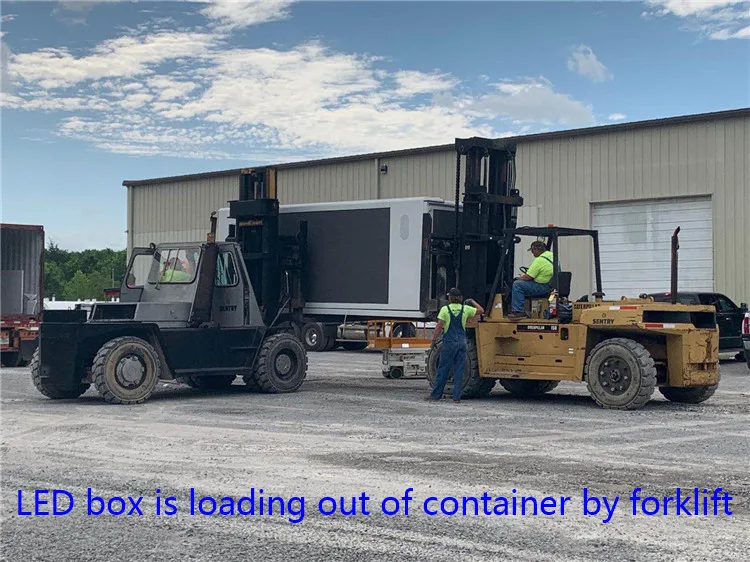 18ft LED Display Truck Body Box LED Billboard Box Mounted on Truck for Sale to Canada