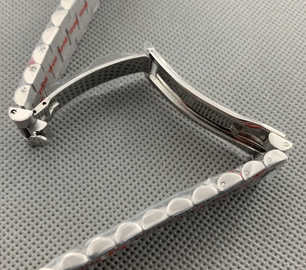 20mm President Bracelet 316L Stainless Steel Band Folding Buckle Watch Strap Watch Assembly Accessories Parts