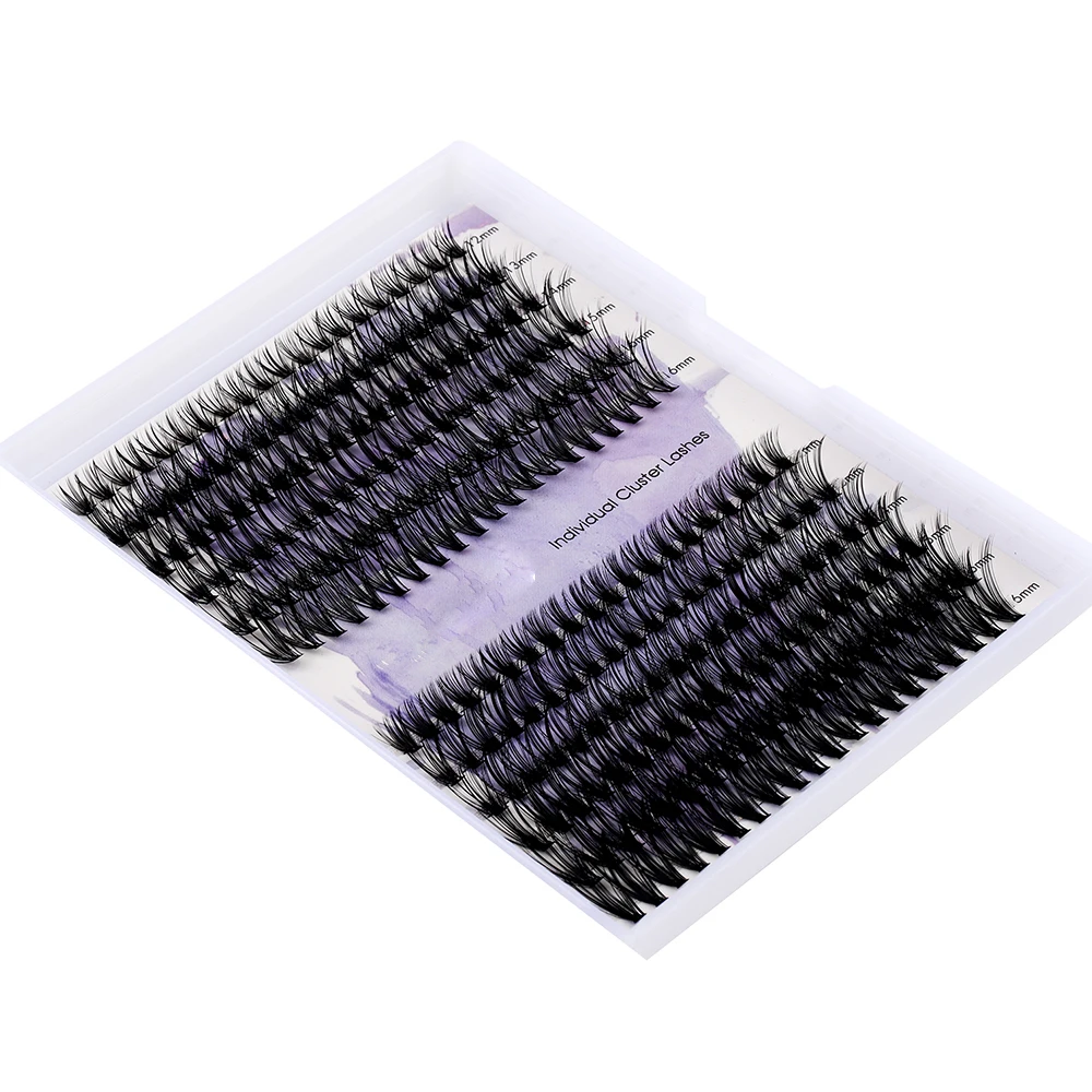 Hot Sales Russian Volume Cluster Lashes Handmade Natural Segmented Eyelash Self Grafting Diy Eyelash Extension