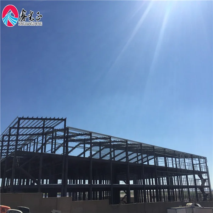 Low Cost Industrial Construction Design Structure Steel Structure Warehouse with light weight large span