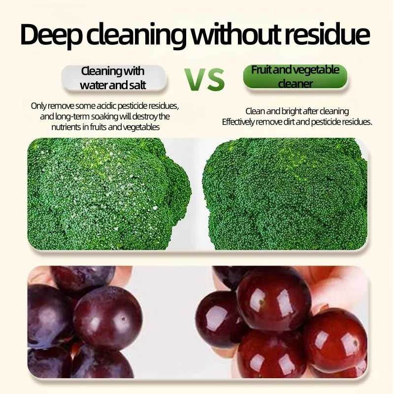 disposable fruit cleaner detergent type cleaner antimicrobial fruit & vegetable treatment