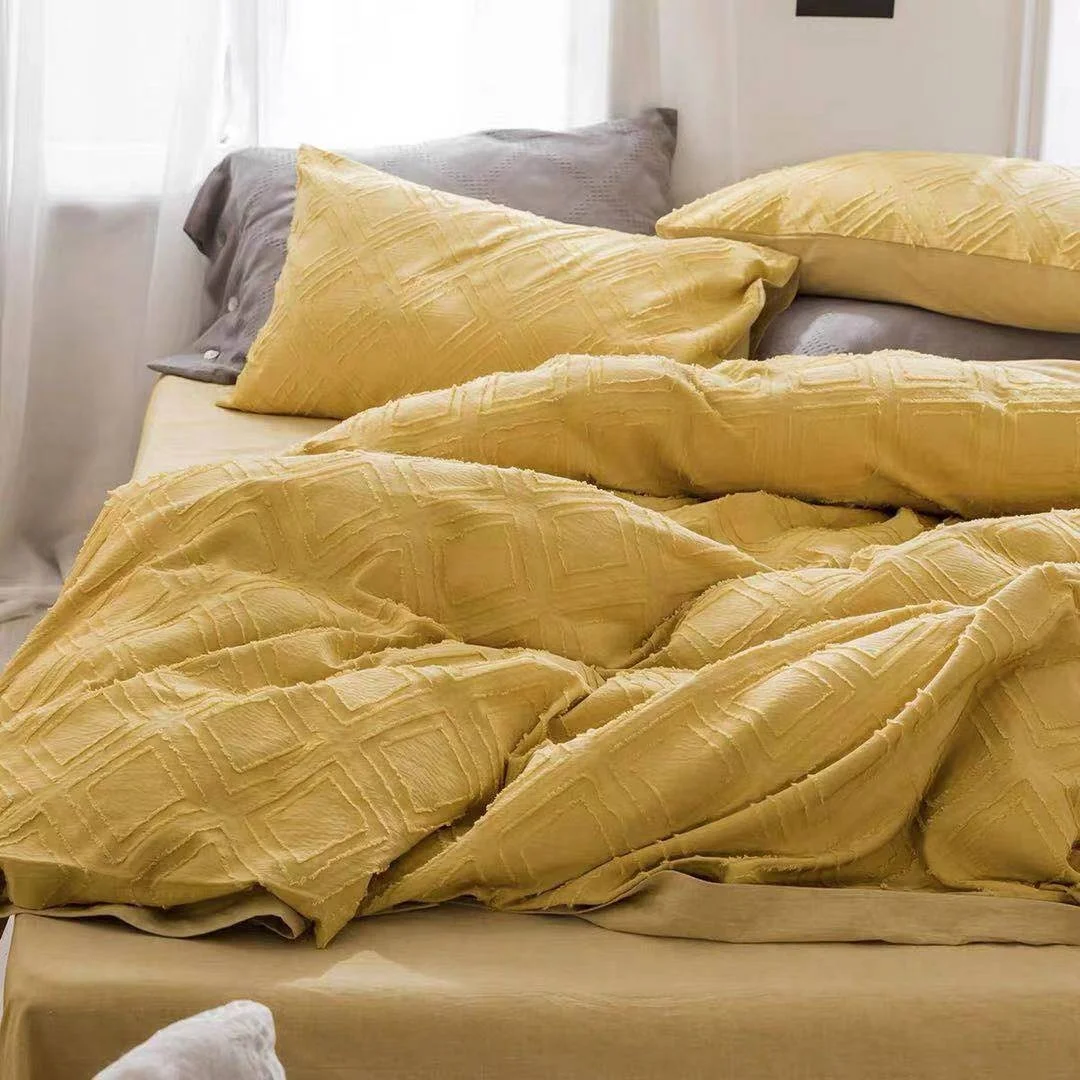 luxury and comfortable soft touch 100% polyester whclipping and carving Chiffon cutting fabric for bedding linen