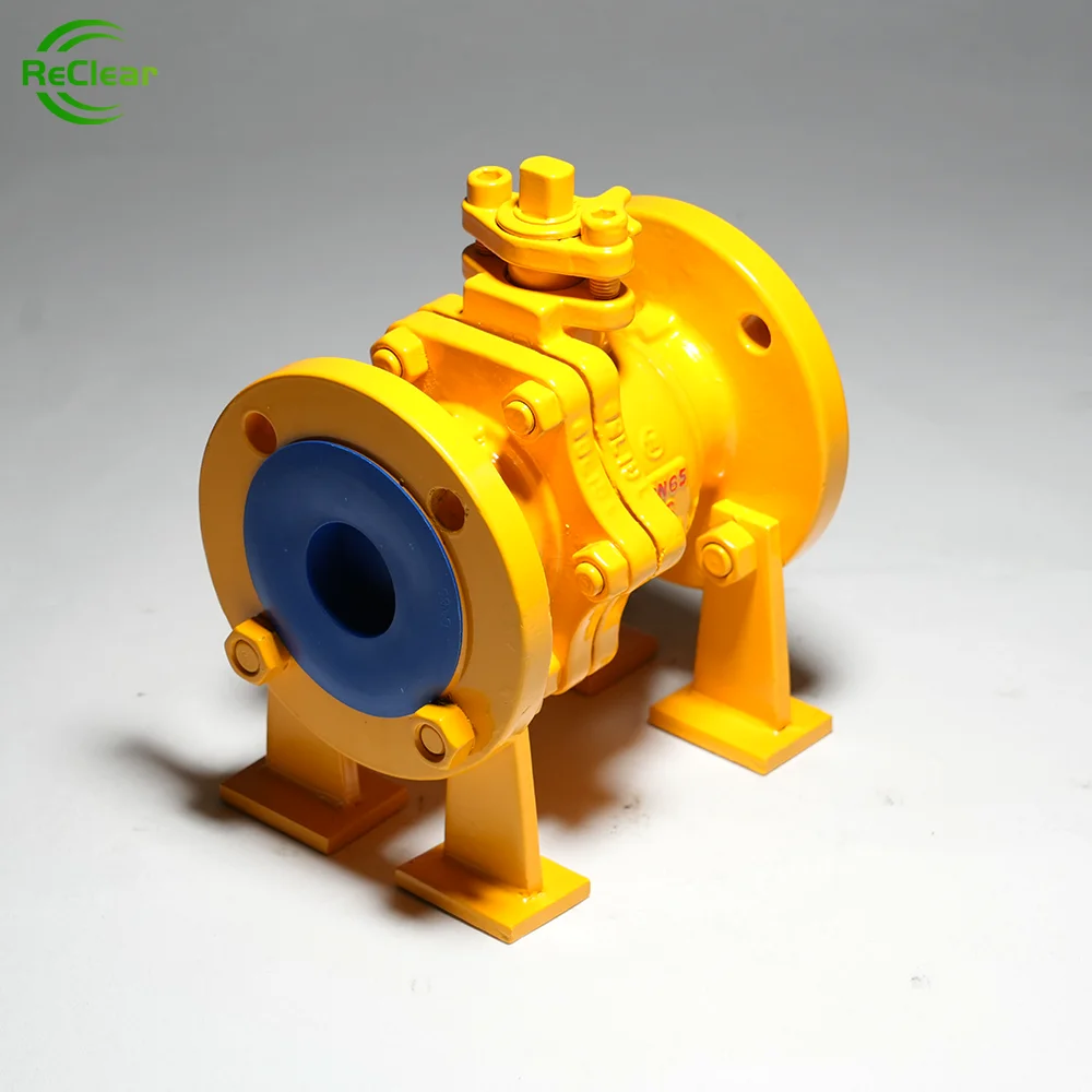 Stainless Steel Plat Wafer Type Floating Ball Valve Investment Casting PN10 DN40/50 Manual Pneumatic Power General Water Gas OEM
