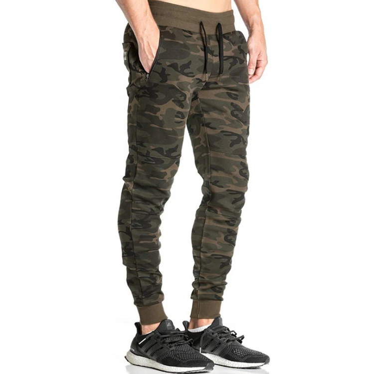 Autumn new Fitness Sexy muscle jogging pants Leisure Running Drawstring Breathable Foot zipper Thread GYM trousers