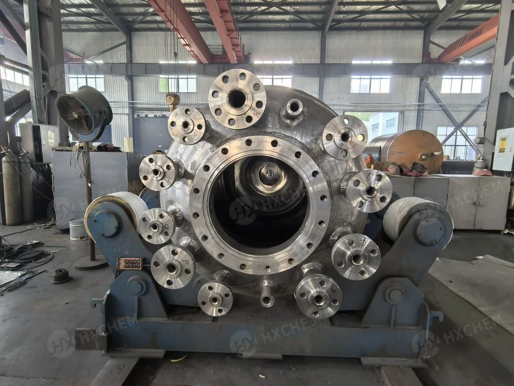 HXCHEM NEW ASME U STAMP 500L high pressure hastelloy pilot corrosion resistance cladding reactor PID PLC automatic controller
