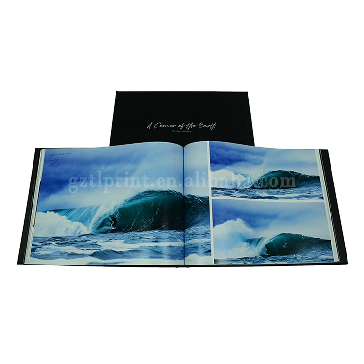 
Book printing service top quality photo book soft lamination coffee table book printing with embossing 