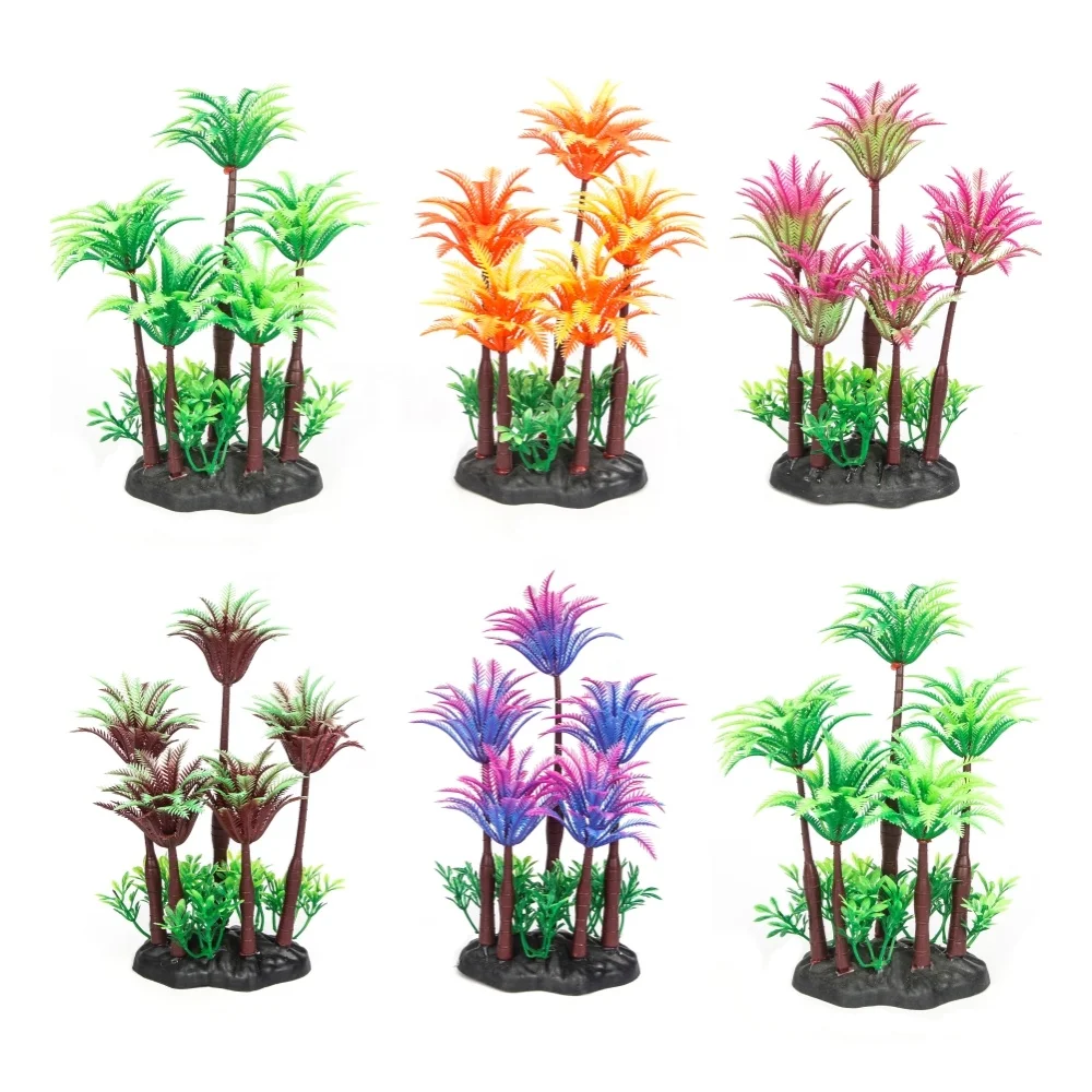 Wholesale Aquarium Fish Tank Decoration Plastic Artificial Aquarium Plants